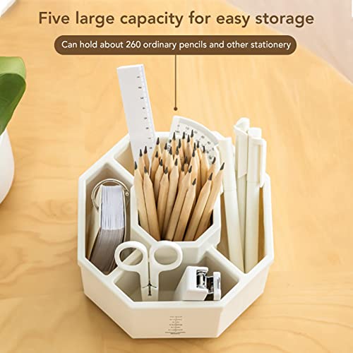 Dioche Rotating Art Supply Organizer 360 Rotating Pen Holder Storage Desk Pencil Organizers for Home Office Supplies Art Supplies Make Up - Image 3