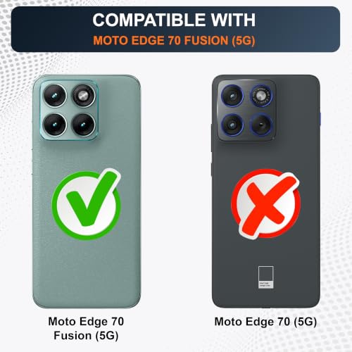 Image of CEDO Cover for Moto Edge 70 Fusion (5G) | Camera Protection Shockproof Bumper-Edge | 360 Degree Protection Acrylic Crystal Clear TPU+PC | Transparent Back Case Backcover (Transparent)