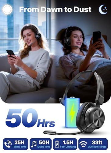 Image of Trucker Bluetooth Headset, Wireless Headset with Microphone