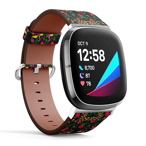 Correa estilo mexicano para Fitbit Versa y Sense miniatura 2