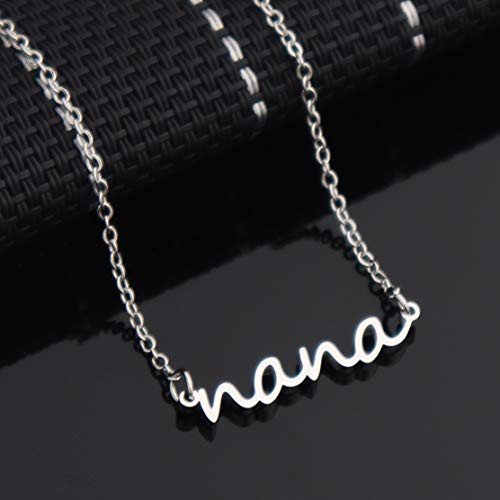 Ankiyabe Grandma Gift Necklace Gigi Mimi Bar Engraved Pendant Necklace Birthday Gifts for Grandma from Grandkid3
