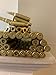 Singeek Bullet Shell Casing Shaped Army Tank Metal Sculpture,Great Decorative Artwork Model Gift for Home,Study Room Decorations (Gold Disc Style)