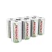 Tenergy Centura 1.2V NiMH Rechargeable D Battery, 8000mAh Low Self Discharge D Cell Batteries, Pre-Charged D Size Battery, 8 Pack - UL Certified