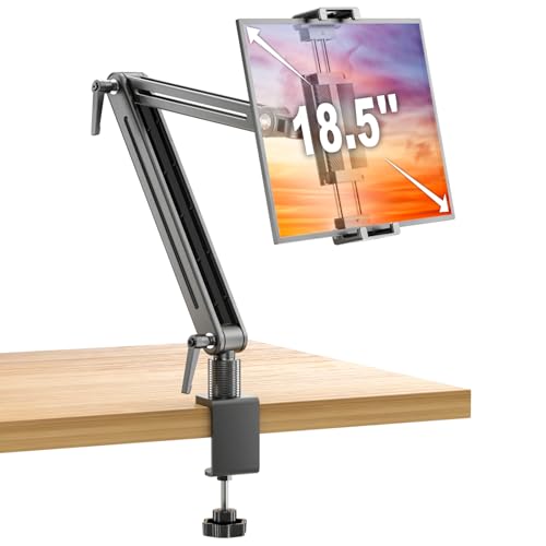 Support de tablette iPad en aluminium rotatif et pliable pour bureau