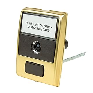 Newhouse Hardware MCHBV Wireless Mechanical Two-Note Chime and Door Button with Built-in Viewer, One Size, White/Brass
