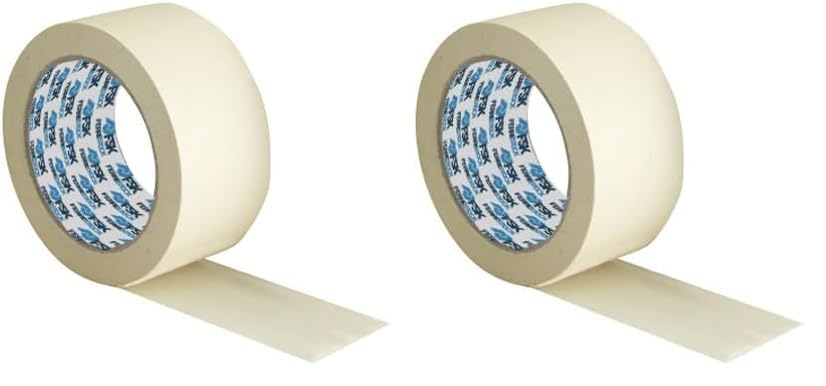 Ferrestock CINTA ADHESIVA ENMASCARAR BEIGE 25MMX50M (Paquete de 2)
