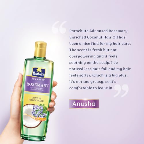 Parachute Advansed Rosemary Coconut Hair Oil 300 ml - Image 5