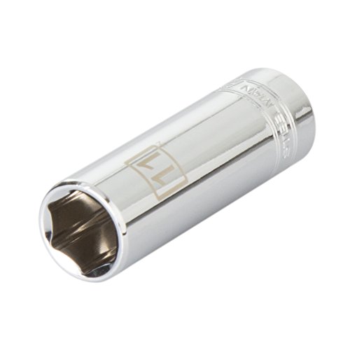 Steelman 6-Point 11mm Deep Socket, 1/4-inch Drive, Heavy-Duty Corrosion Resistant Steel, Laser-Etched Size Markings