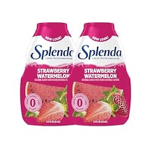 SPLENDA Liquid Water Enhancer Drops, Sugar Free, Zero Calorie, Natural Flavor, Concentrated Drink Mix, 3.11 Fl Oz Each Bottle Strawberry Watermelon, 2 Pack