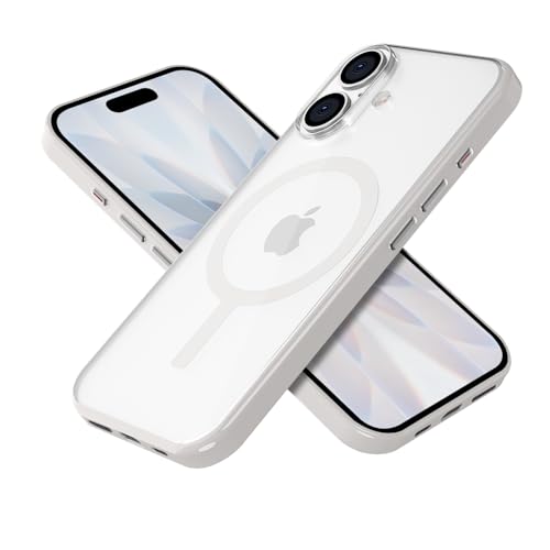 Image of GRIPP Flex Case Compatible with Mag-Safe for iPhone 17 | 6ft Drop-Tested with D30 Tech, Transparent Back, Scratch Resistant, Anti-Yellowing, Raised Camera Edges, Anti-Slip Back Cover - White
