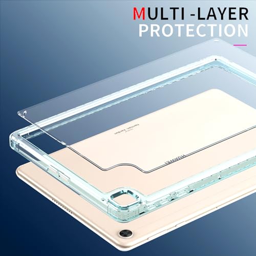 Coque Huawei MatePad T 10s transparente violette pour un usage nomade