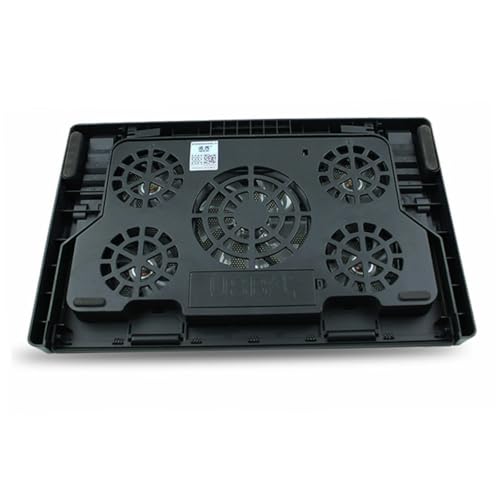 Base para portátil con 5 ventiladores y ángulo ajustable miniatura 1
