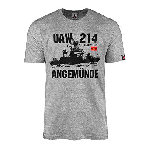 T-shirt Angemünde Projection 133 gris XL - Haut imprimé col rond UAW 214