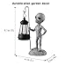 TB TIBAG Alien Garden Outdoor Statue, Alien Stand on The Moon with Solar Light for Outdoor Decoration, Alien Garden Figurine & Statue for Front Porch Patio Yard Lawn Decor, Alien Gifts for Women Man