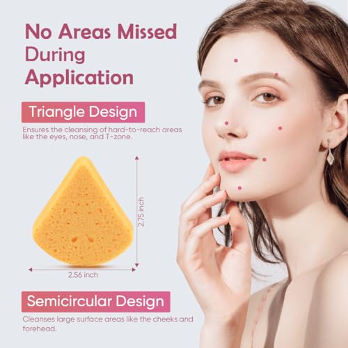 image for AIDEA 96Count Facial Sponges Compressed, Face Sponges for Cleansing, N