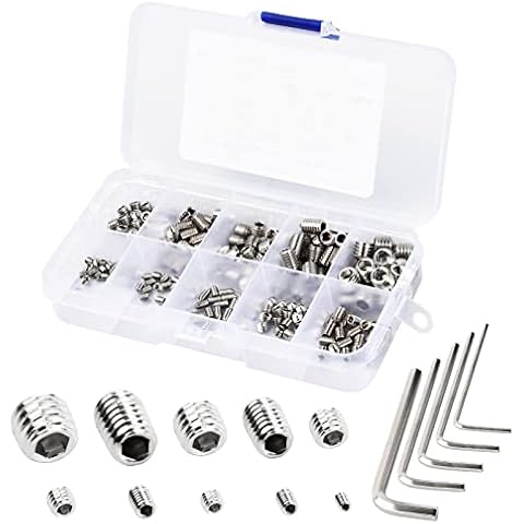 Juego de Tornillos Prisioneros de Acero Inoxidable Catime, 200 Piezas con Llave Allen Cover