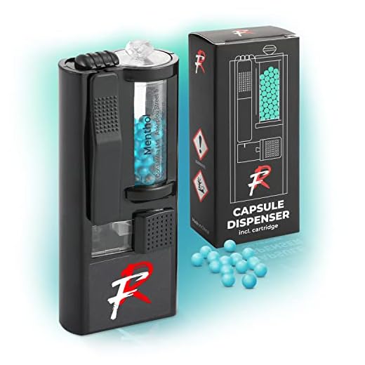 Flavouroom - Aplicador de cápsulas Premium | 100 bolitas mentoladas | DIY filtro de cápsulas mentoladas para un sabor inolvidable | rellenador de cápsulas