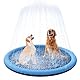 YAUNGEL Hundepool, 150 cm, Planschbecken für Hunde, 0.55mm Verdickt Anti-Rutsch Matte Hund Faltbarer Langlebig Splash Pad für Sommer, Garten