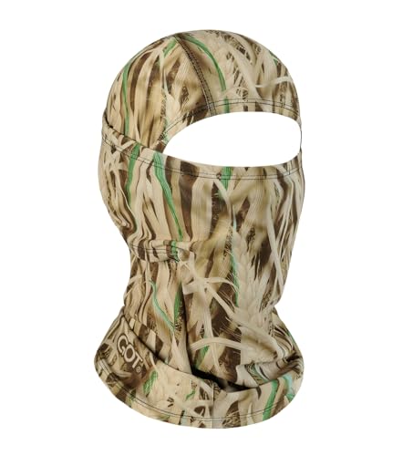 GOT Sports UPF 50+ Balaclava Ski Mask - Windproof Balaclava for Cold Weather Men Women - Snowboard, Motorcycle Sheisty Mask (Grass Blades)
