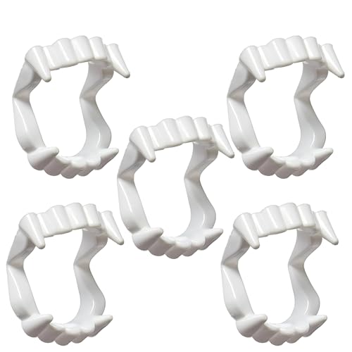 Image of Kaku Fancy Dresses Halloween Vampire Teeth for Kids | Scary Dracula Teeth Halloween Party Accessory, Pack of 5