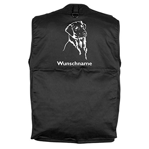 Tierisch-tolle Geschenke Flat Coated Retriever - Hundesportweste mit Rückentasche und Namen (S) Cover