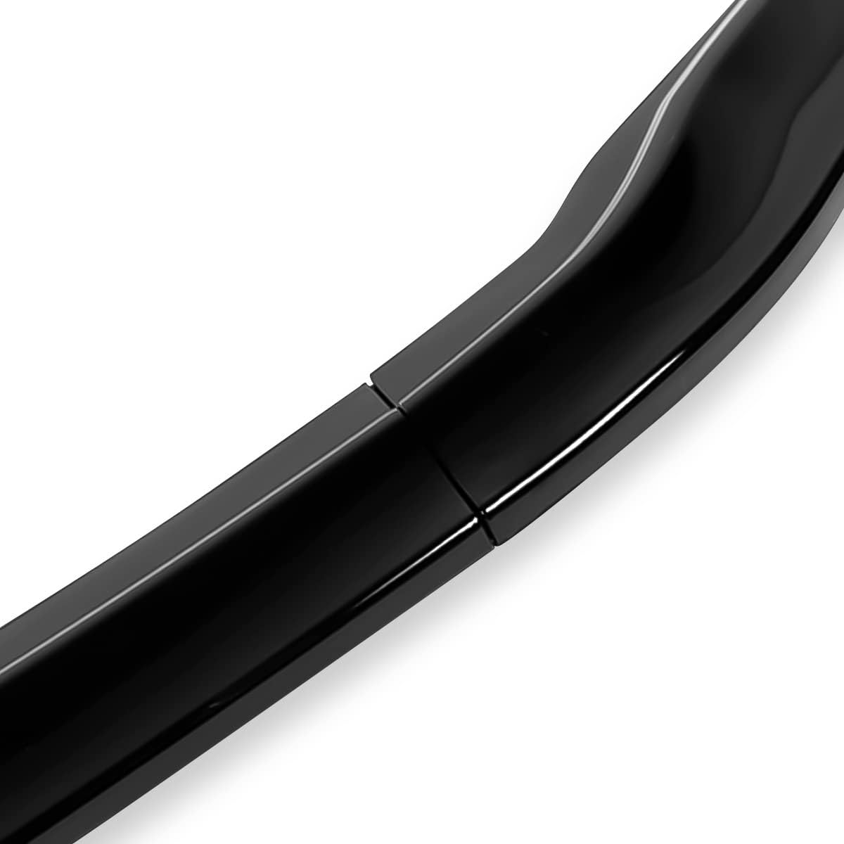 Auto Dynasty 3PCS Sport Style Paintable Car Front Bumper Lip Spoiler Splitter Body Kit Compatible with Lexus ES300H ES350 2016-2018, Glossy Black