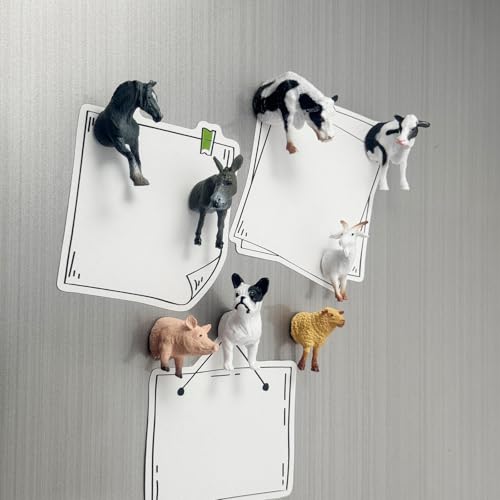 Imanes decorativos animales de granja set de 8 miniatura 4