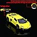 iLooboo Alloy Collectible Lambo Aventador Toy Vehicle Pull Back Die-Cast Car Model with Lights and Sound