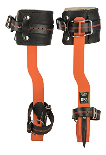 Preisvergleich Produktbild Treeup Steigeisen DR-4 Baumsteigeisen Kletterhilfen Forstzubehör (neon orange)