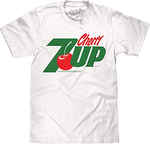 Amazon.com: Tee Luv Men's Cherry 7UP Soda Shirt - Retro Seven Up
