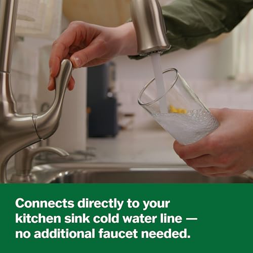 Image of AO Smith Water Filter for Sink Faucet - Basic Direct Connect Under Sink Water Filter System - Carbon Block Filter Reduces Up to 99% of 9 Harmful Contaminants - AO-MF