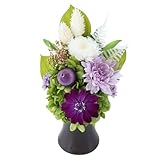 花由 お供え プリザーブドフラワー 仏花 ポラリス C.パープル