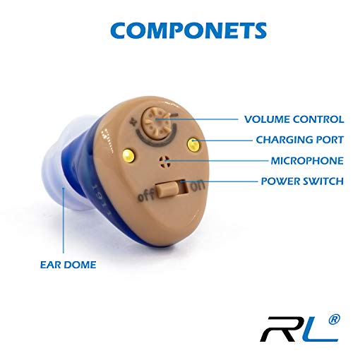 R&L Hearing Amplifier C100 Rechargeable to Aid and Assist Hearing Difficulties of Seniors, Rechargable Digital Device, Each Charge Lasts 2 Days, Fit Either Ears (2 Pack) - Thumbnail 4