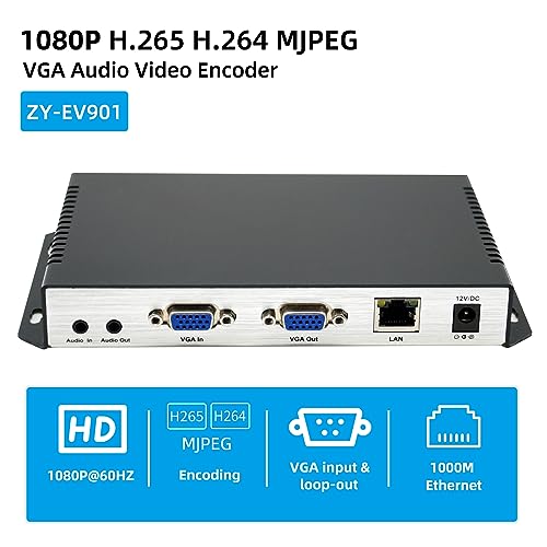 Encodeur streaming VGA RTMP RTMPS pour diffusion live 1080p