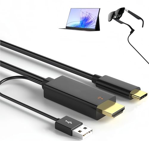 HDMI to Type-C ϊP[u [4K@60Hz] 1.8M USBd HDMI to USB-C AR OX hdmiϊA_v^[ Xreal Nreal Air oCj^[ XREAL Beam ^b`@\T|[g Thunde