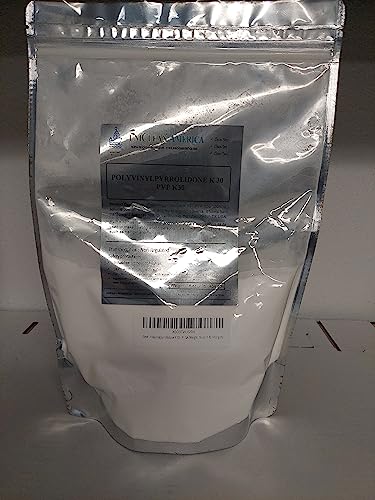 Polyvinylpyrrolidone K 30 - PVP k30 - High Purity - for Industrial & Beauty Uses - UniClean America - USA (Weight: 16 oz / 1 lb / 452 grm)