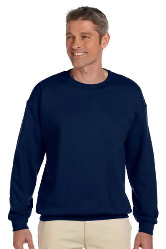 Jerzees Men's Super Sweats Fleece Crewneck Sweatshirt, Small, J Navy