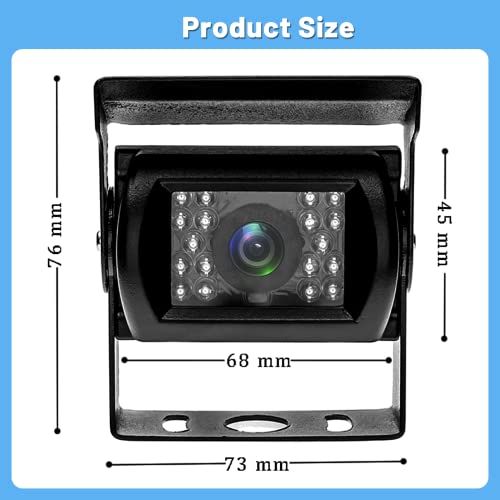 Caméra de recul vision nocturne 18 LEDs infrarouges Hikity étanche