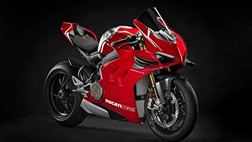 znwrr Puzzles für Erwachsene Kinder 1000-teiliges Puzzle 2019 Ducati Panigale V4 R Fahrradpuzzles Herausforderndes Puzzlespiel - Boxgröße 38x26cm Cover