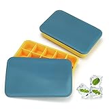 🍹【MULTIFUNCIONAL】 Los cubitos de hielo de 3x3x3cm no se derrite tan rápido, enfrían bebidas por mucho más tiempo que los demás. No solo es perfecto para bebidas, whisky, cóctel, café, vino, sino también ideal para hacer alimentos helados como helado, pudín, gelatina, fruta congelada, comida para bebés y mucho más.