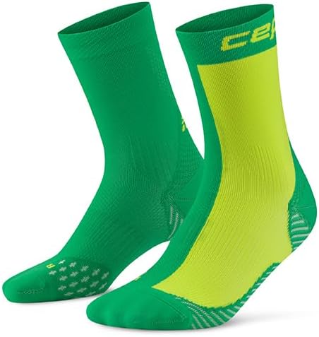 CEP Core Run Half & Half Compression Socks – Mid Cut Lightweight Style for Men & Women with Blister Support