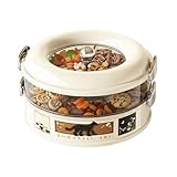 Genérico de Bocadillos para Adultos - Organizador Apilable de Doble Capa - Contenedores para Meriendas,Organizador para Cocina Hogar Oficina Fiesta Familia Amigos