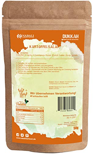 NABALI FAIRKOST FÜR ALLE specerijen mengsel Dukkah Dukka volgens Ottolenghi 100 g - 100% natuurlijk aromatisch… - Afbeelding 3