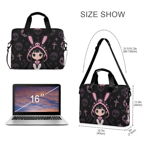 Bolso crossbody para laptop 15.6" estilo anime miniatura 5