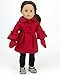 Sophia's 18 Inch Doll Outfit, 2 Piece Red Dress Coat & Fur Trim Gloves fits 18 Inch Doll Clothes & More! Two Piece Red Winter Dress Coat w/Fur Trimmed Gloves| Doll Sold Separately