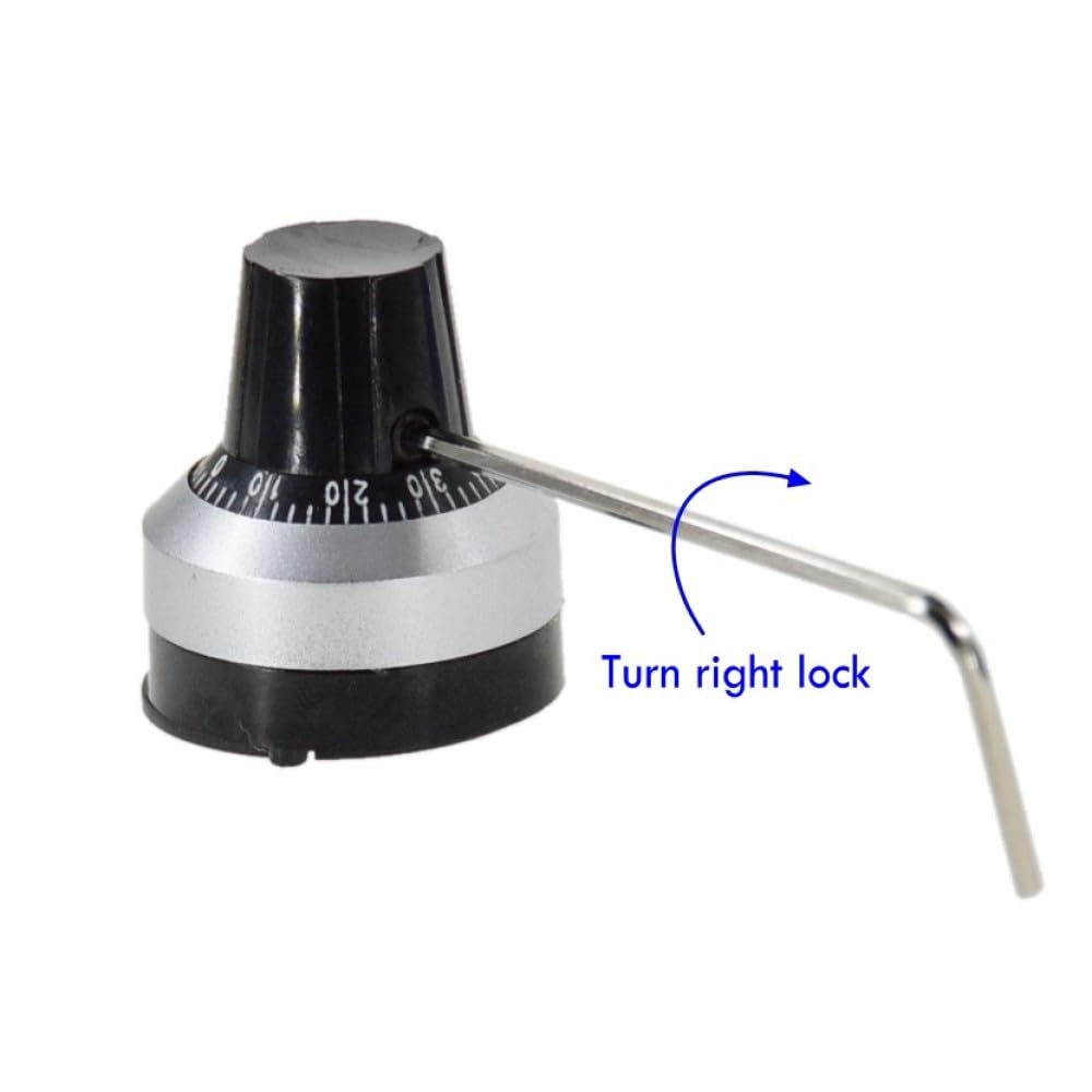 TopHomer, set di potenziometri filo avvolto multigiro di precisione 3590S-2-102L, 1 K Ohm, 10 giri, resistore lineare regolabile con manopola rotativa