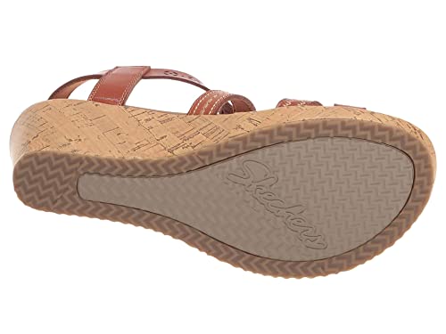 Skechers Women's Cork Wedge Sandal, Luggage, 7 by Skechers - Used condition - Image 3