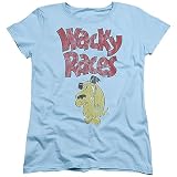 Popfunk Wacky Races Muttley 2 Women's T Shirt,Light Blue, 2X-Large