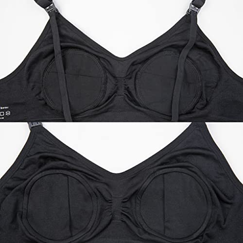 WUIOAUSXN Sutiã de amamentação para maternidade roupa de extração de leite compatível com a pele Lin