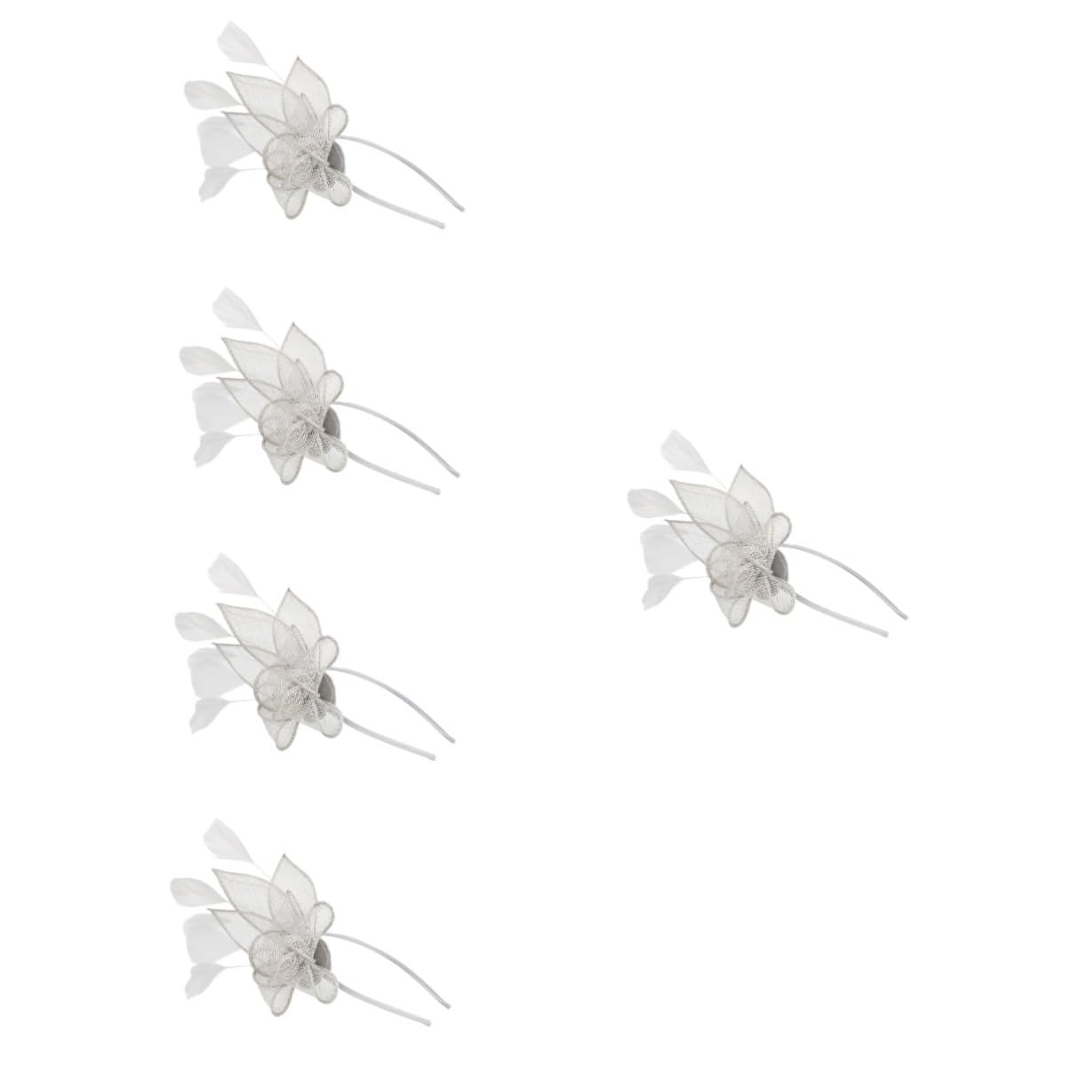 VALICLUD 5stücke Fascinator Haarreif Mit Kleinem Hut Für Tea Party Cocktail Und Besondere Anlässe Eleganter Haarschmuck Für Damen Und Mädchen Vielseitig Kombinierbar Und Bequem Zu